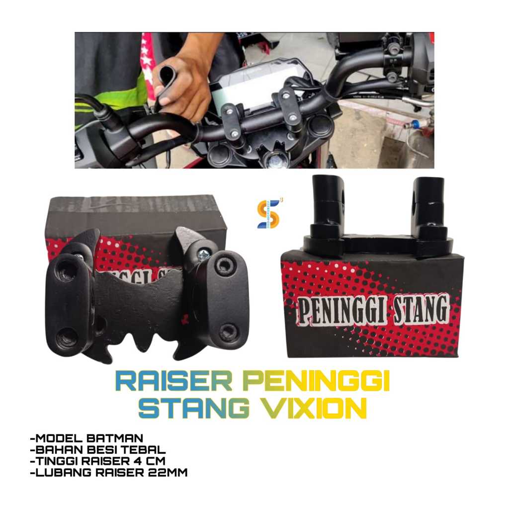 Raiser peninggi stang vixion old New vixion R ALL new model Batman