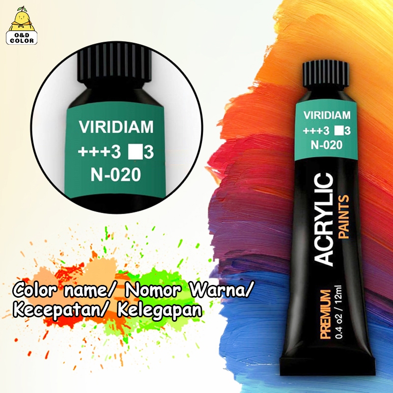 

bib Giorgione Profesional Acrylic Paint Cat Akrilik 12/24 Warna 12ml/botol Non Toxic Kualitas Tinggi