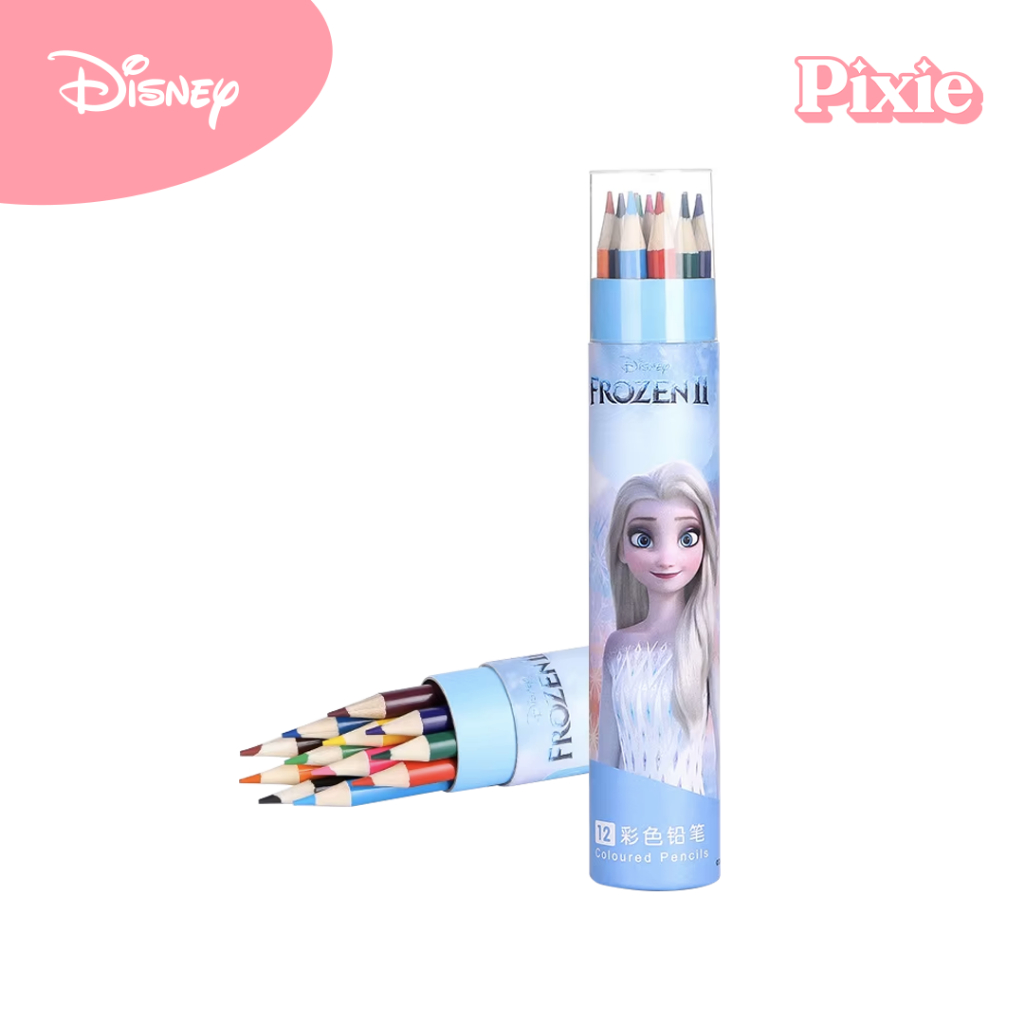 

PIXIE X DISNEY | 12 Colored Pencil Frozen Edition Original Disney | Pensil Warna Lucu 12 Warna untuk Anak