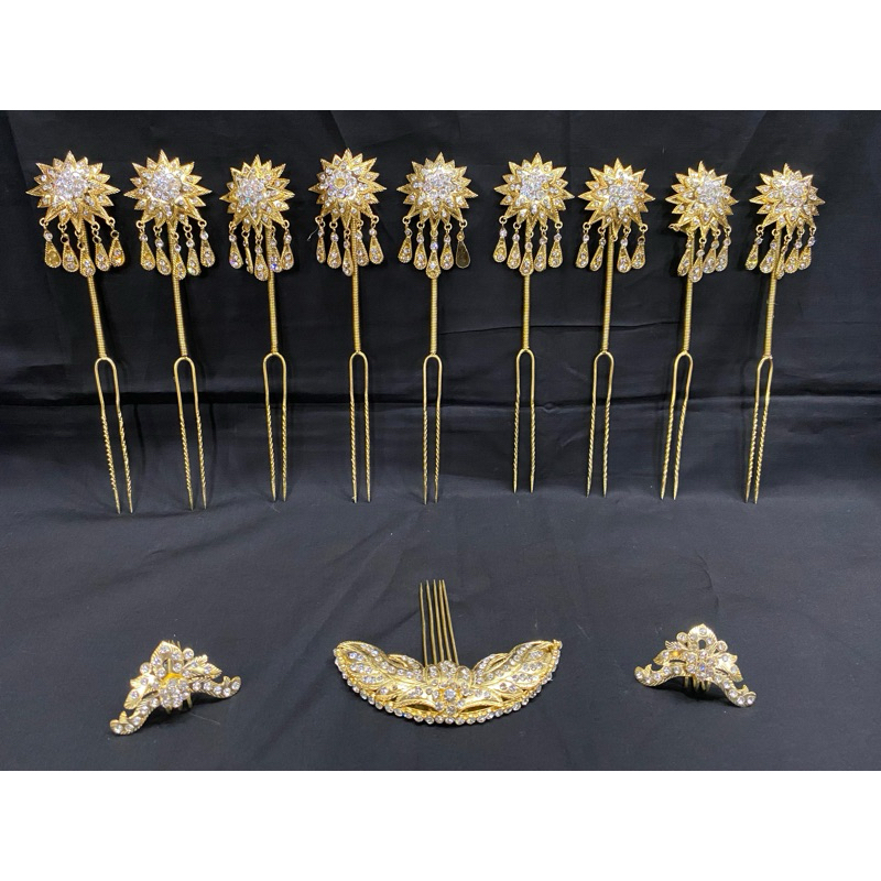 Set Mentul tanam gold/Perhiasan pengantin solo