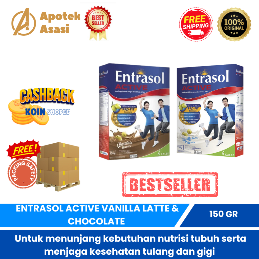 

Entrasol Active Vanilla Latte dan Chocolate 150g