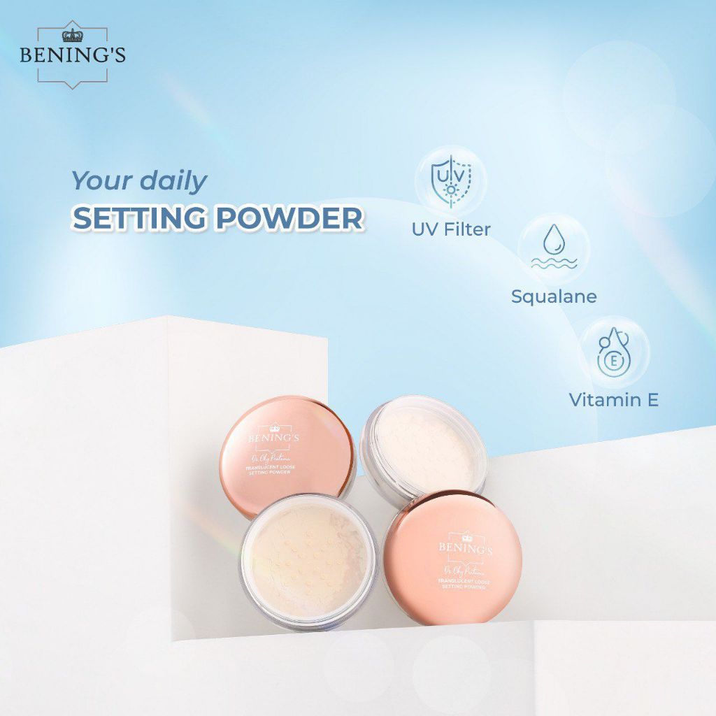 BENING'S SKINCARE INDONESIA BY dr. Oky Pratama Dipl. AAAM|BEDAK TRANSLUCENT LOOSE SETTING POWDER