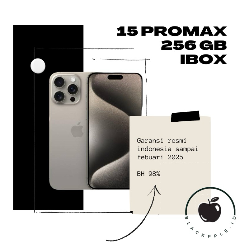 iPhone 15 promax 256gb iBox