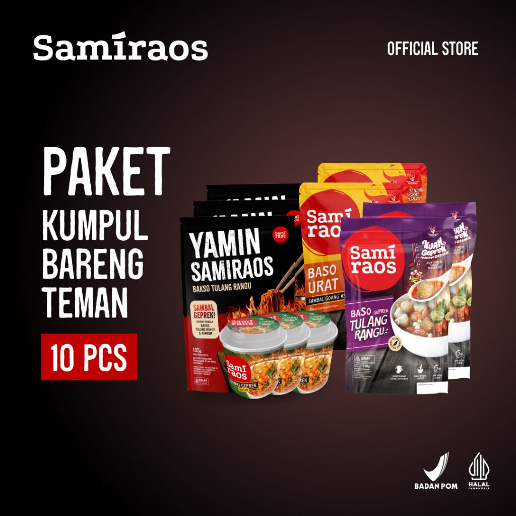 

SAMI RAOS - 10 Pcs Paket Kumpul Bareng Teman