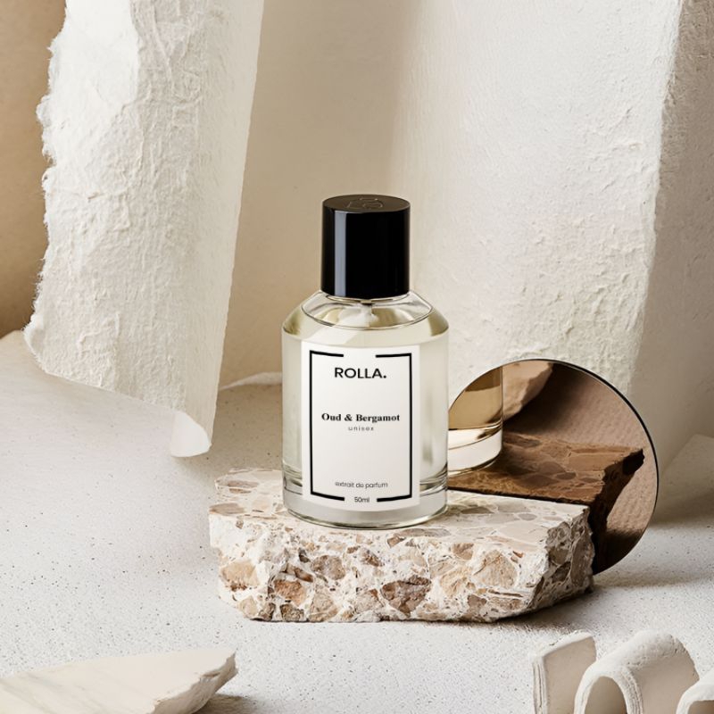 Rolla Oud & Bergamot - Extrait de parfum - Parfum Pria & wanita tahan lama 50ml