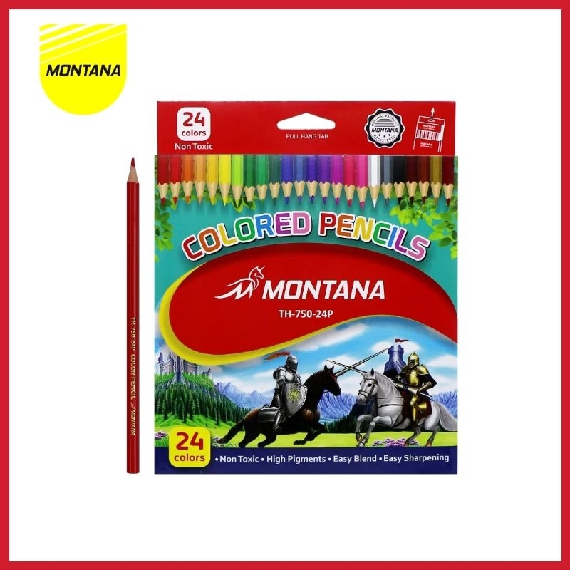 

PENSIL 24 WARNA MONTANA PENSIL WARNA WOODLESS