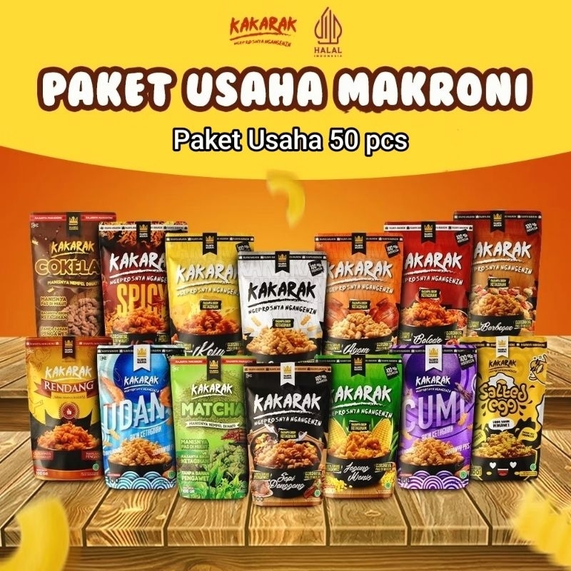 

VALUE PACKAGE 50 PCS MAKARONI KAKARAK