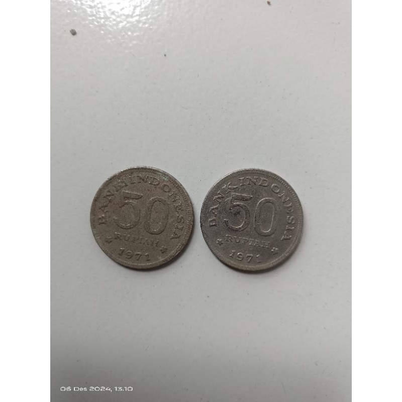 UANG KOIN 50RUPIAH 1971