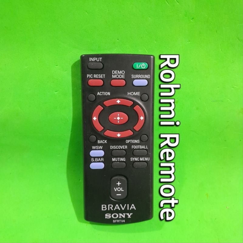 REMOTE REMOT SMART TV SONY BRAVIA 4K LED LCD SFRTV4 ORIGINAL ASLI
