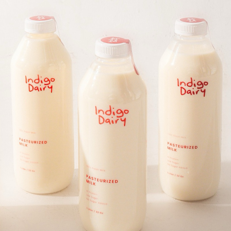 

[PO - PENGIRIMAN 8 FEB] [BUNDLING 3 BOTOL] Susu Pasteurisasi Indigo Dairy | Grassfed | Fresh Milk 1 Liter / 1000 ml | Pasteurized Milk | High Protein Low Sugar