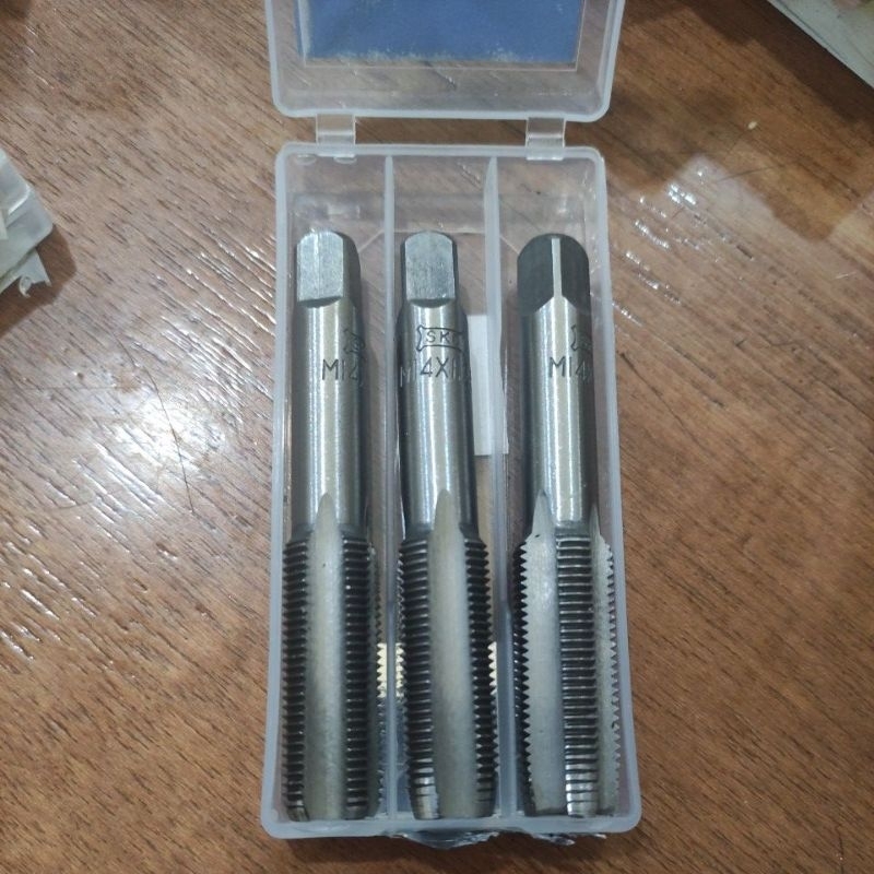 hand tap skc m14x1.25 isi 3pc / tap ulir tap baut m14 x 1.25