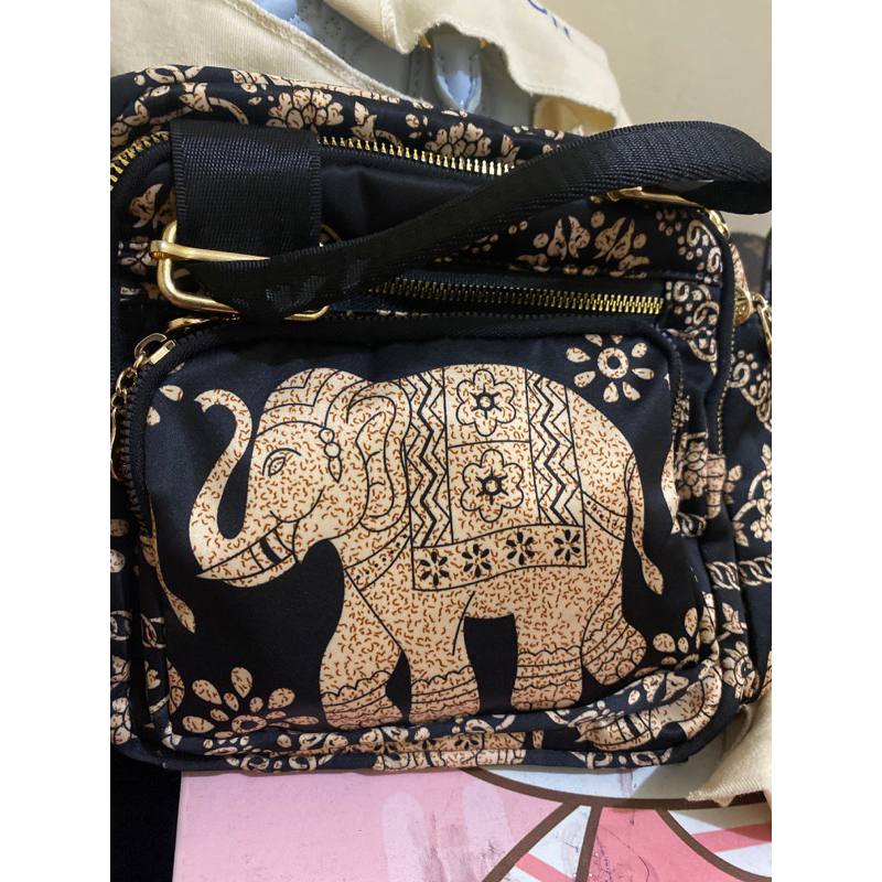 TAS RANSEL WANITA MULTIFUNGSI 3 IN 1 CHIBAO IMPORT MOTIF GAJAH