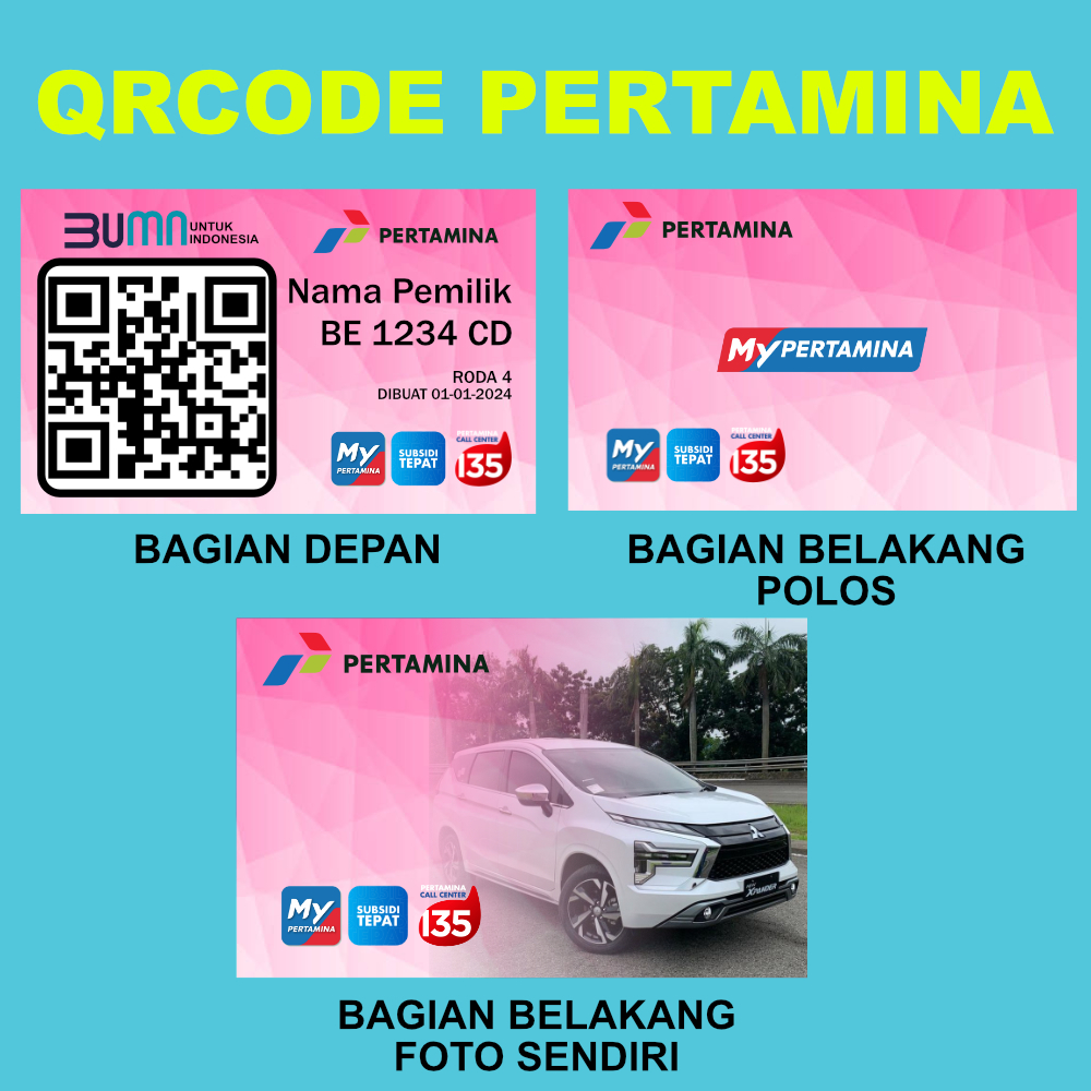 

Cetak Kartu My Pertamina Custom Bahan PVC Print UV Awet Anti Air