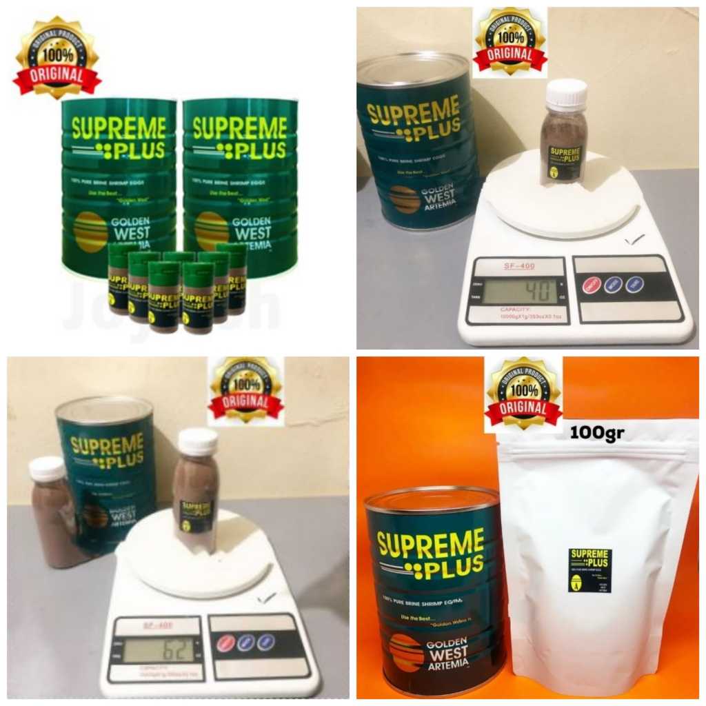 ARTEMIA SUPREME PLUS 10gr 30gr 50gr 100gr MAKANAN KULTUR TETAS PAKAN IKAN AIR AQUARIUM KOLAM AQUASCA