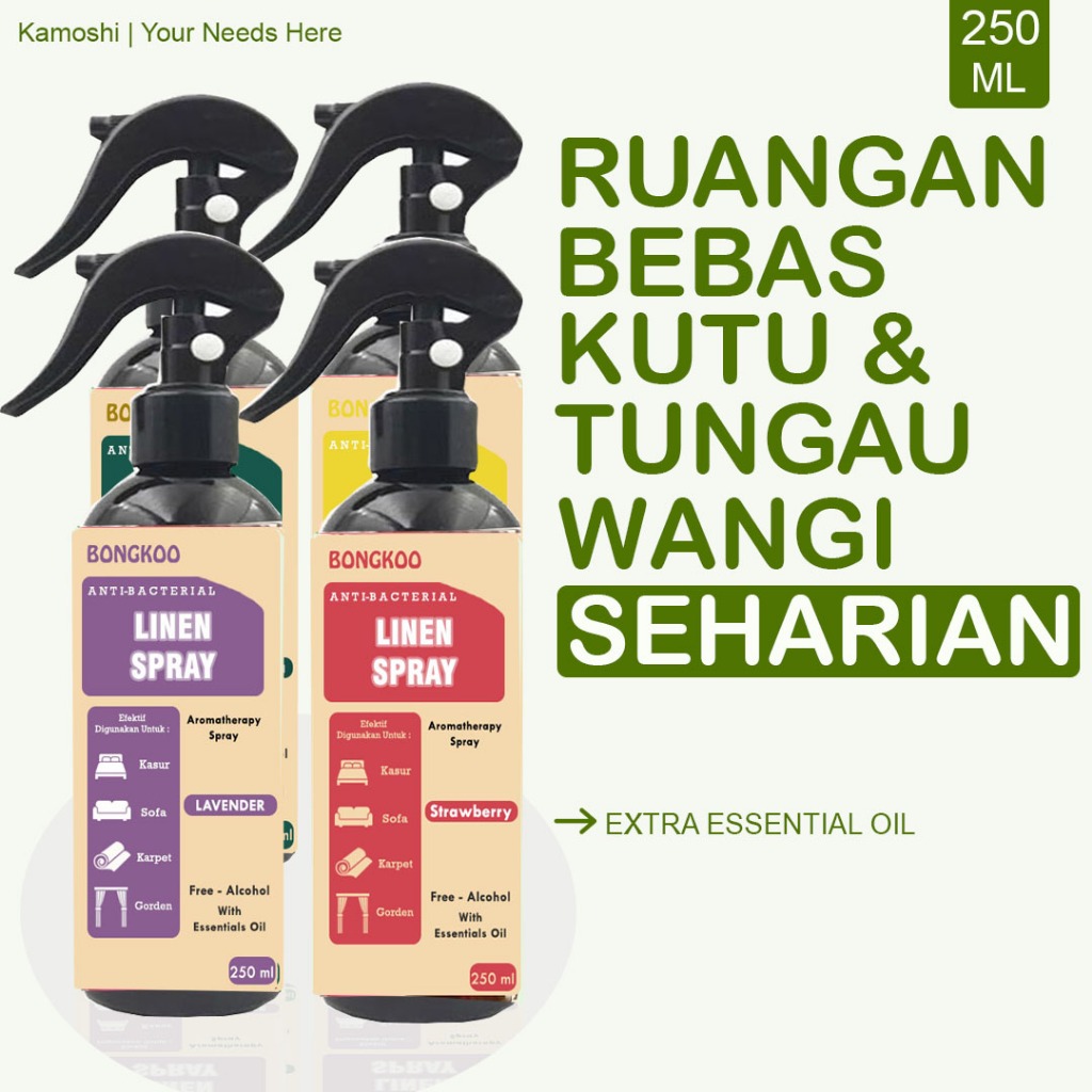 Linen Spray Anti Bacterial Pembasmi Tungau Kasur Obat Kutu Kasur Anti Kutu Kasur Fabric Spray Anti B