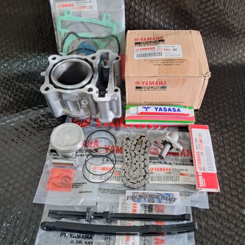 Paket Blok Seher Komplit 1PA + Rantai Keteng + Setelan + Tensioner Yamaha Vixion Old Vixion New Xabr