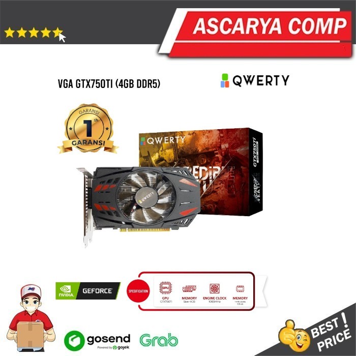 VGA QWERTY GTX750Ti 4GB DDR5 / GTX 750Ti / GTX 750 Ti