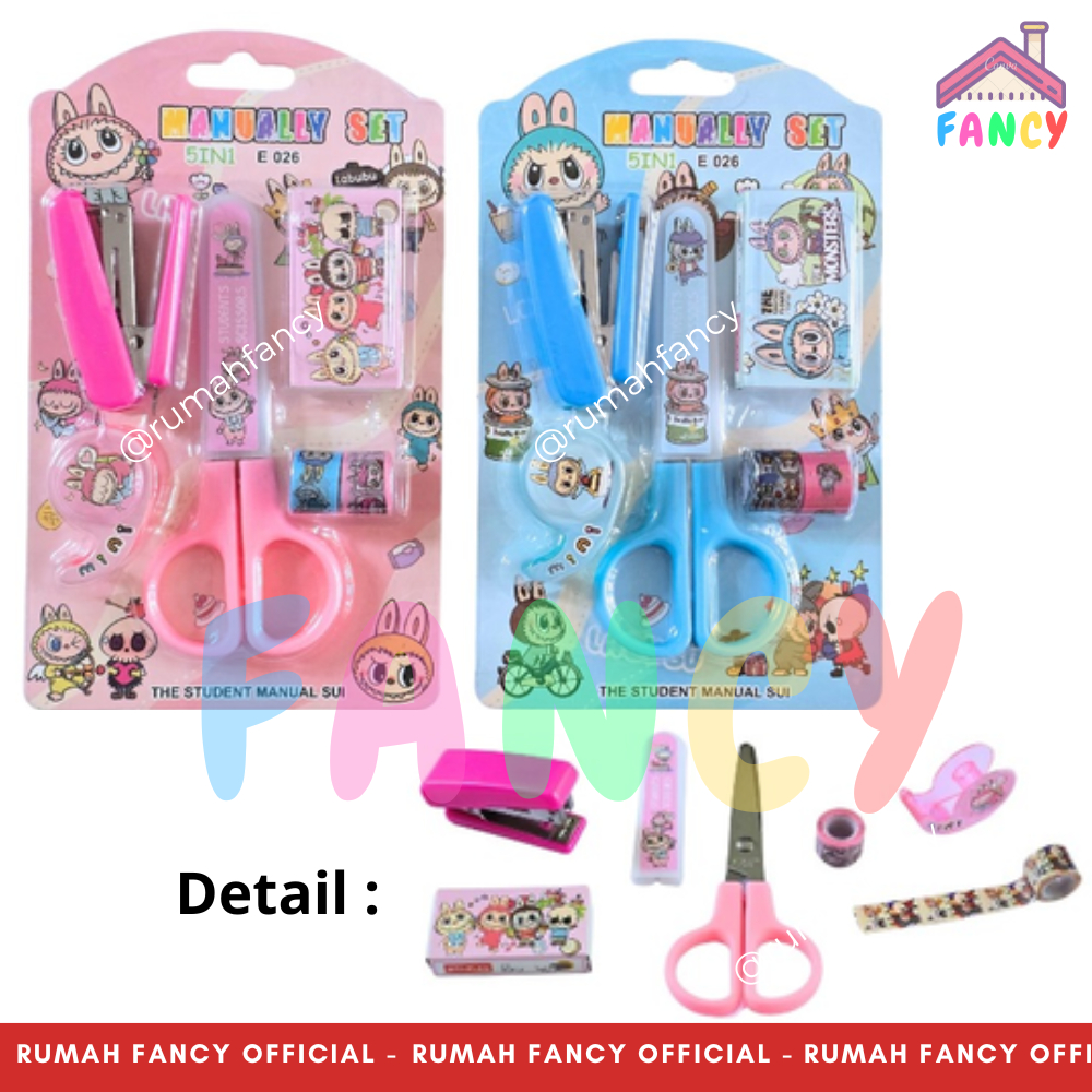 

STUDY SET GUNTING STAPLER E 026 / PAKET ALAT TULIS LABUBU / PAKET GUNTING LABUBU CUTE MURAH UNIK