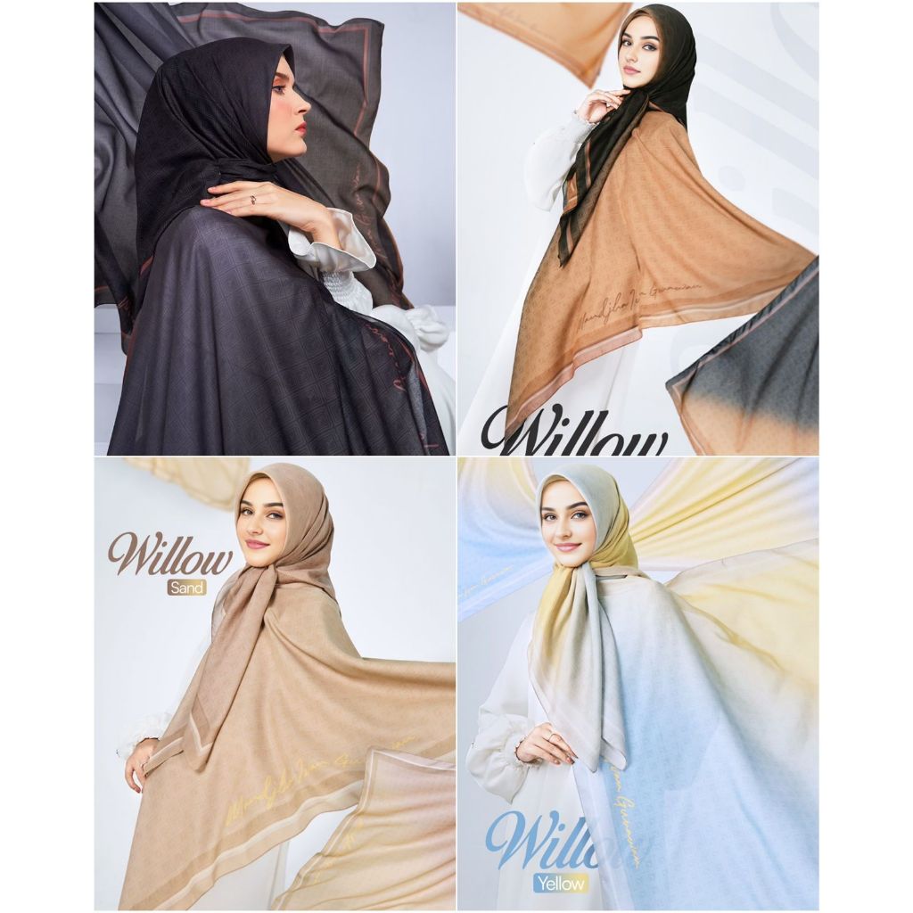 mandjha ivan gunawan monogram hijab - Willow scarf