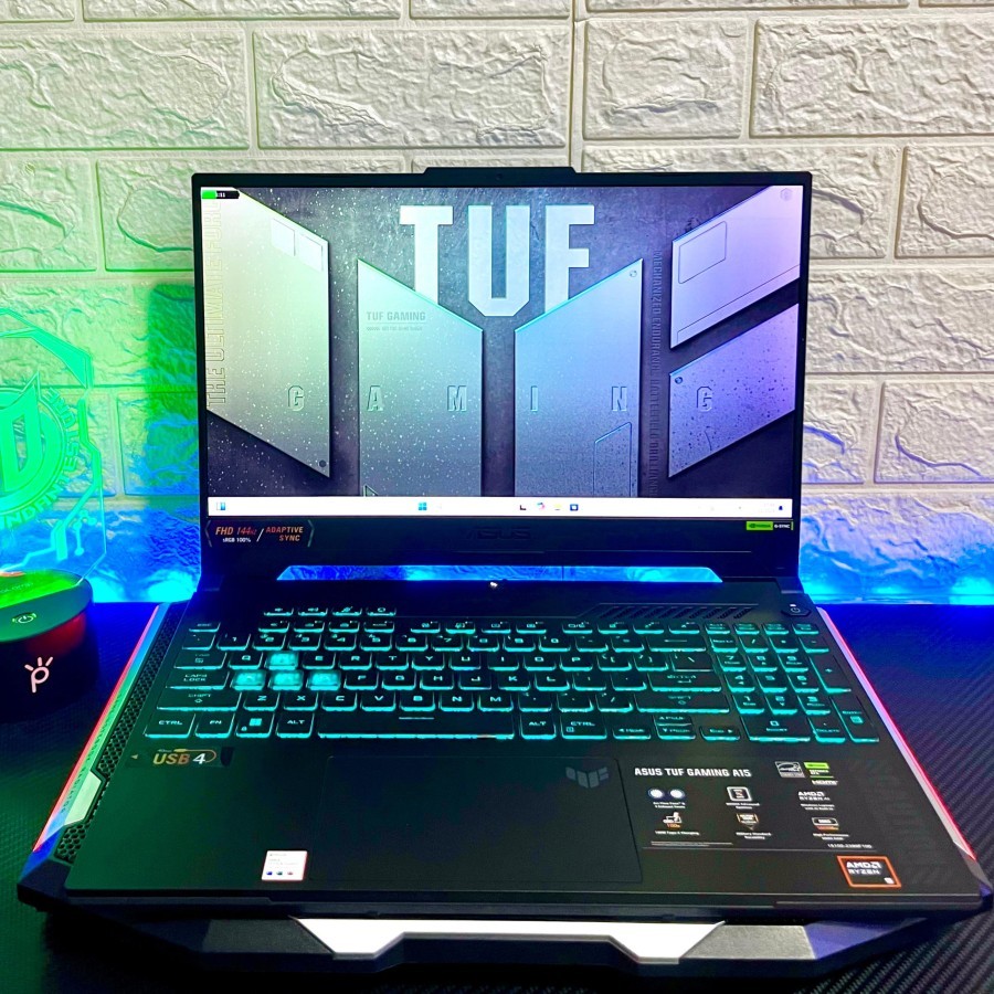 ASUS TUF A15 FA507UV RYZEN 9 8945HS RTX 4060 32 GB/1TB SSD Fullset Garansi Resmi Panjang