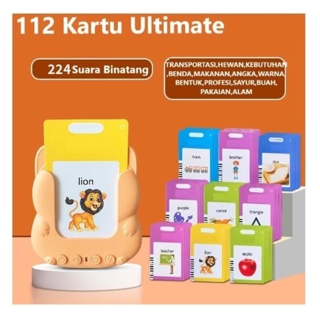 Mainan Edukasi Anak Kartu Belajar Bunyi Elektrik Puzzle Card Spoker SPEAKING SOUND FLASH CARD ELECTR