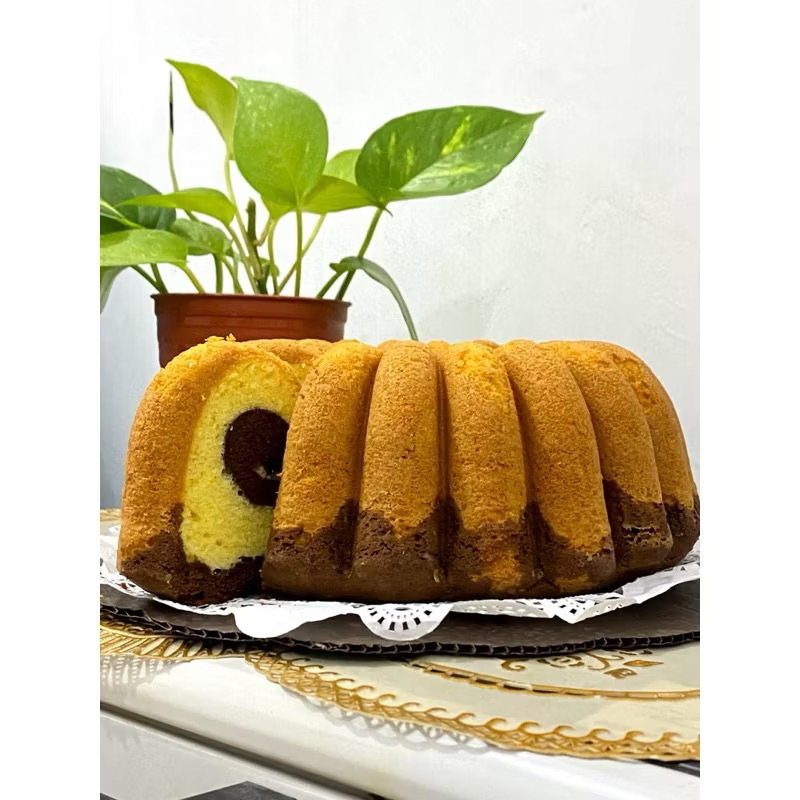 

(Khusus Instan Chat Admin) Marmer Butter Cake Bolu Marmer ( Marble Cake ) Premium Cake Wijsman