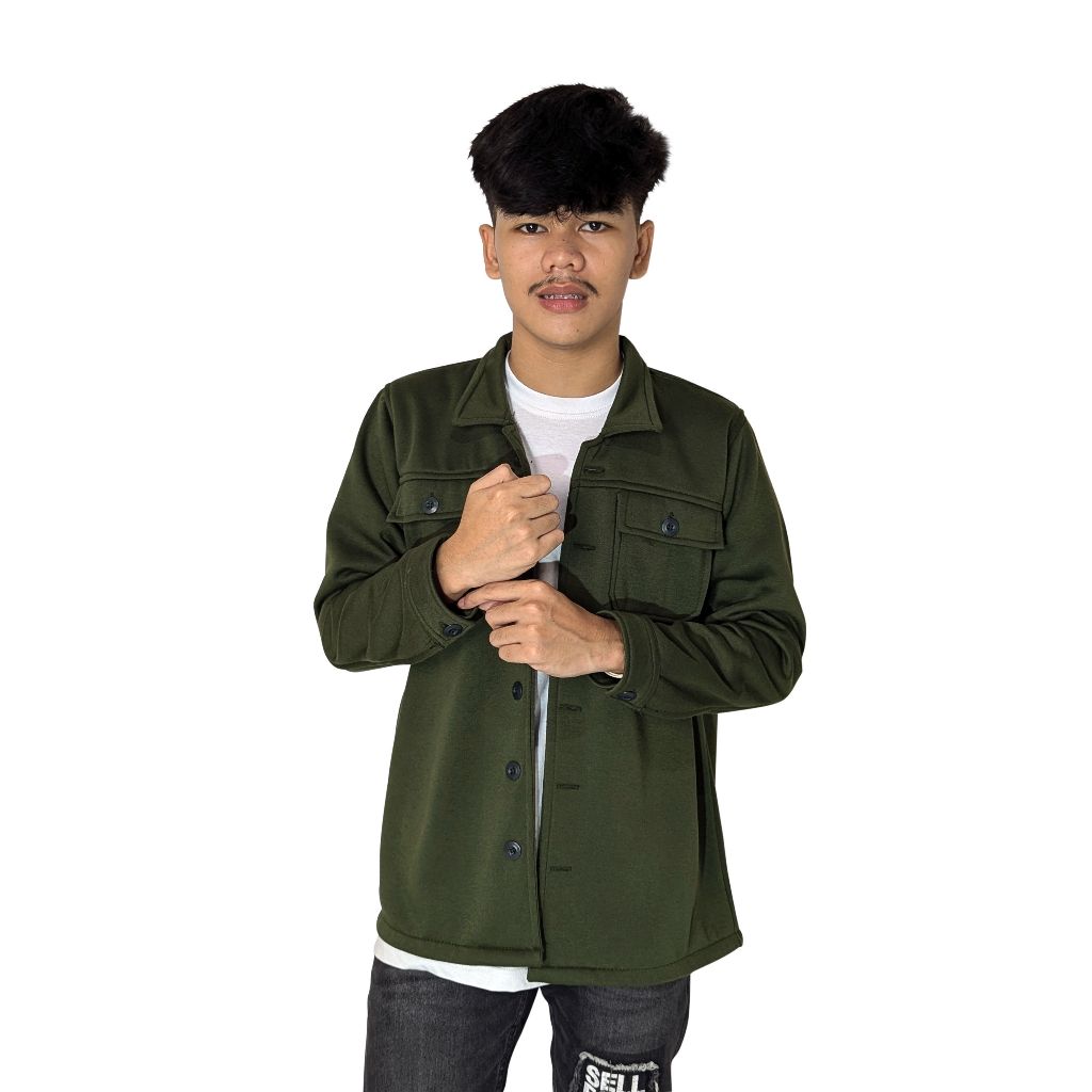 KAWAGE Kemeja Jaket Pria Pleece Orginal Jaket Trucker pria Original