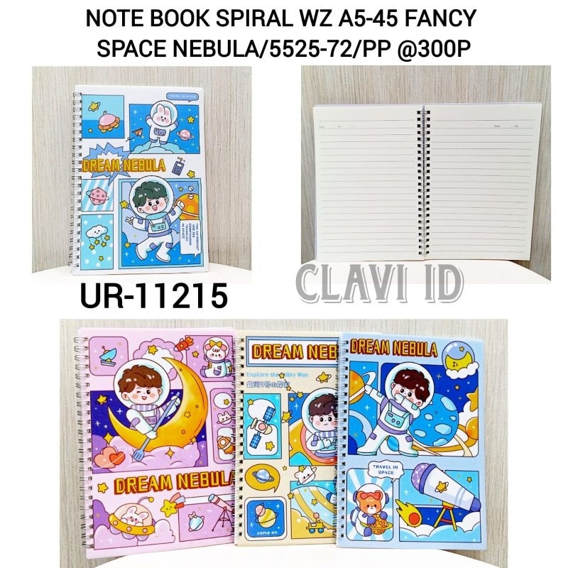 

11215/NOTEBOOK SPIRAL A5/NOTEBOOK AESTHETIC/NOTEBOOK LUCU FANCY NEBULA ASTRONOT