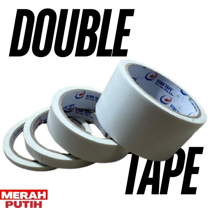 

Lakban OPP Tape Isolasi Double Tape Isolasi Double Tape 6mm 12mm 24mm 48mm x 10 meter
