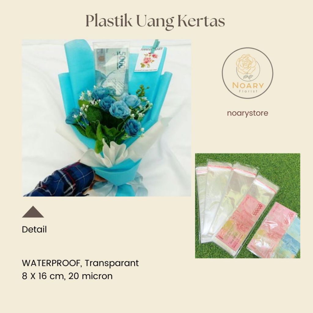 

PLASTIK UANG KERTAS 8 X 16 CM