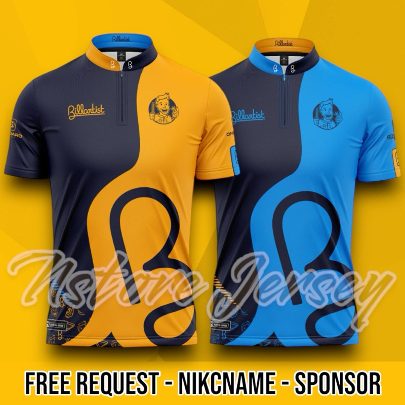 Jersey Billarist Jersey Billiard nineball Unboard Free Request Nickname & logo