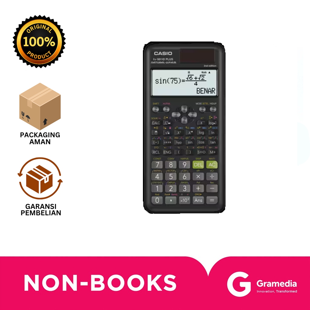 

Gramedia Bali - CASIO CALCULATOR 991 ID PLUS-2