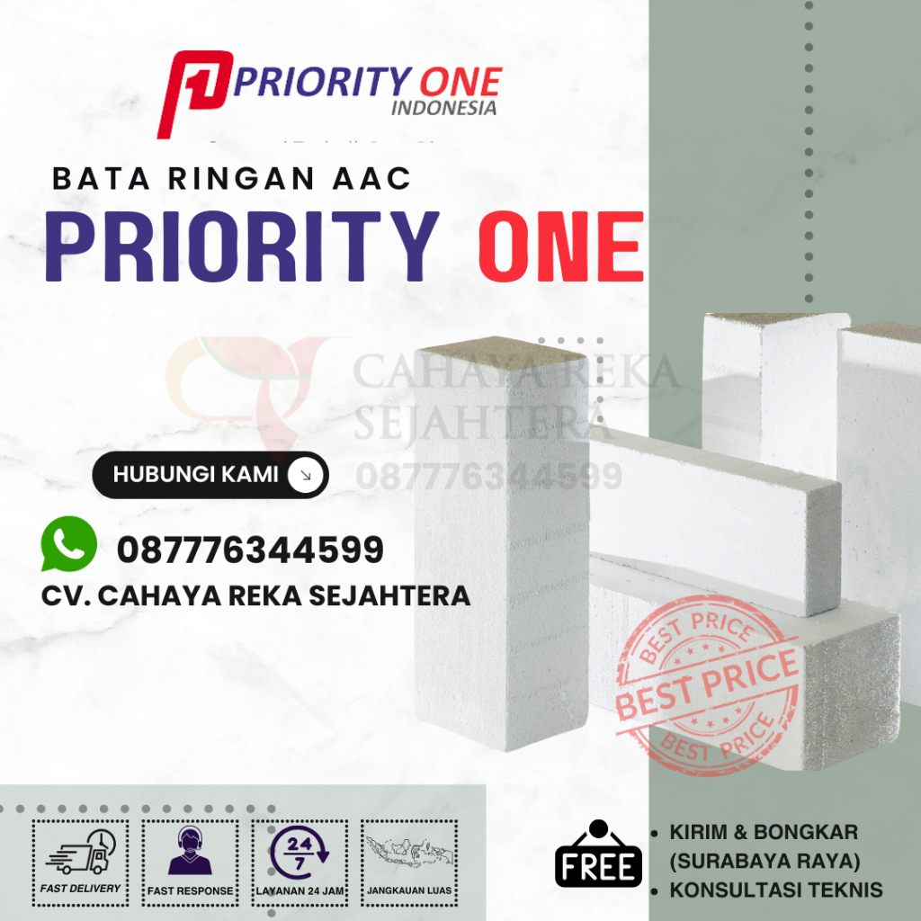 Bata Ringan Priority One Beton Ringan AAC