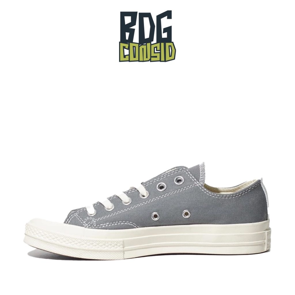 Sepatu Converse Chuck Taylor All Star 70s Low Cdg Steel Grey