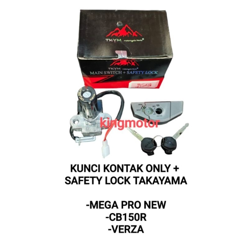 KUNCI KONTAK ONLY + COVER TAKAYAMA MEGA PRO NEW CB150R VERZA KUALITAS SUPER