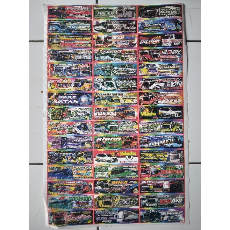 

stiker bis mania isi 45 pcs