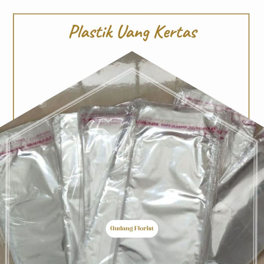 

PLASTIK UANG KERTAS 7 x 16 CM / BUKET BUNGA / KERTAS BUNGA / FLORIST SUPPLY