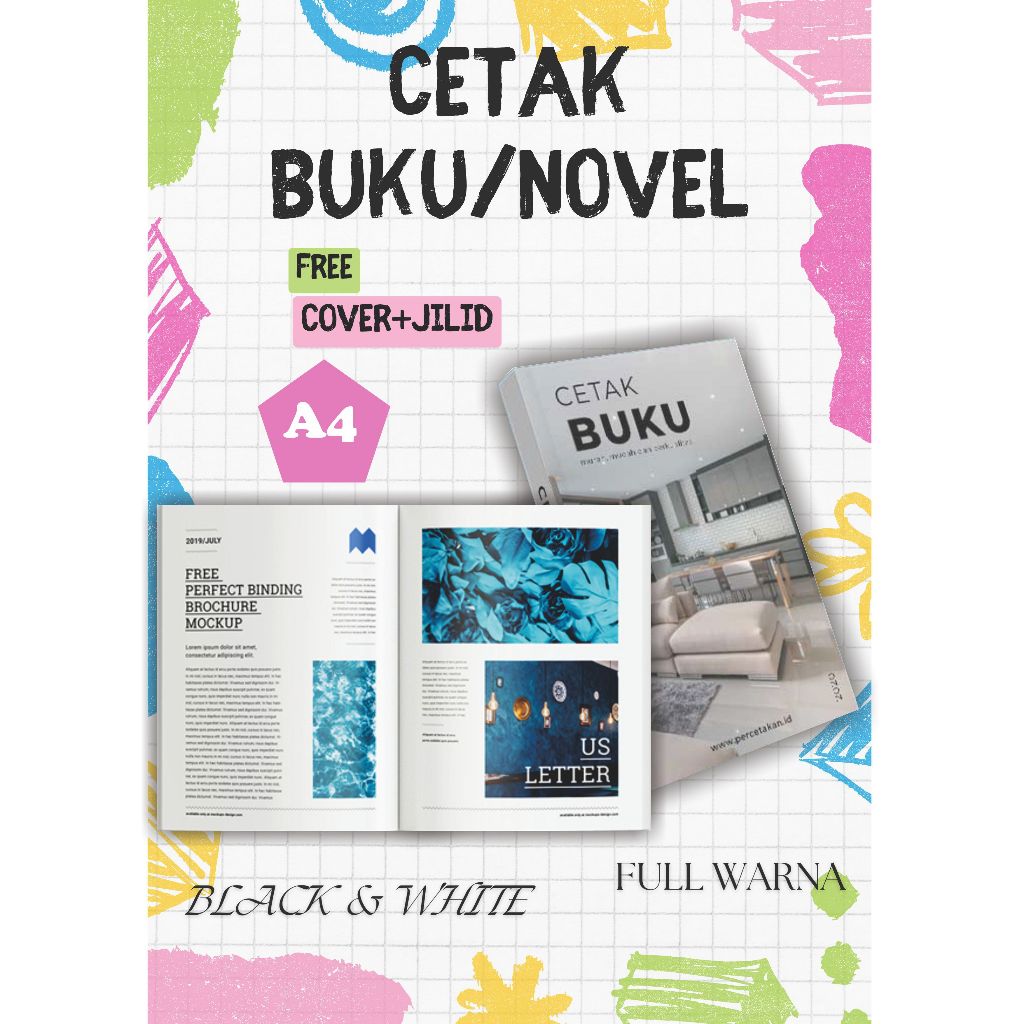 

CETAK Buku, Novel, Kitab ukuran A4 | Cover & Jilid FREE (GRATIS..!!)