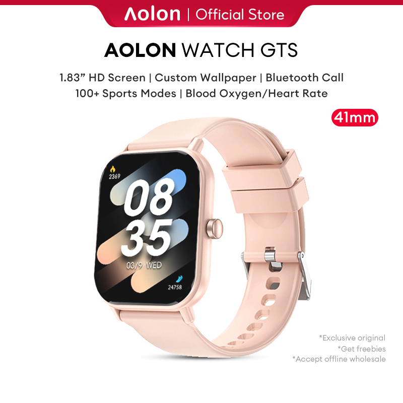 Aolon GTS 2024 Smartwatch Bluetooth Call Custom Wallpaper Waterproof Jam Tangan Smart Watch Men Wome