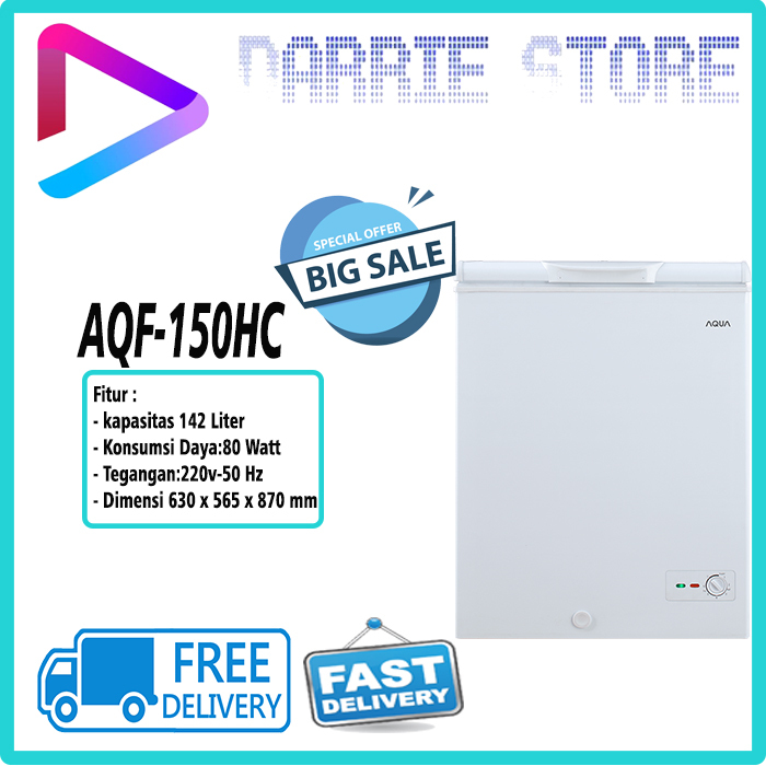 AQUA AQF-150HC COLD CHAIN Chest Freezer 142 Liter AQF150HC AQF150