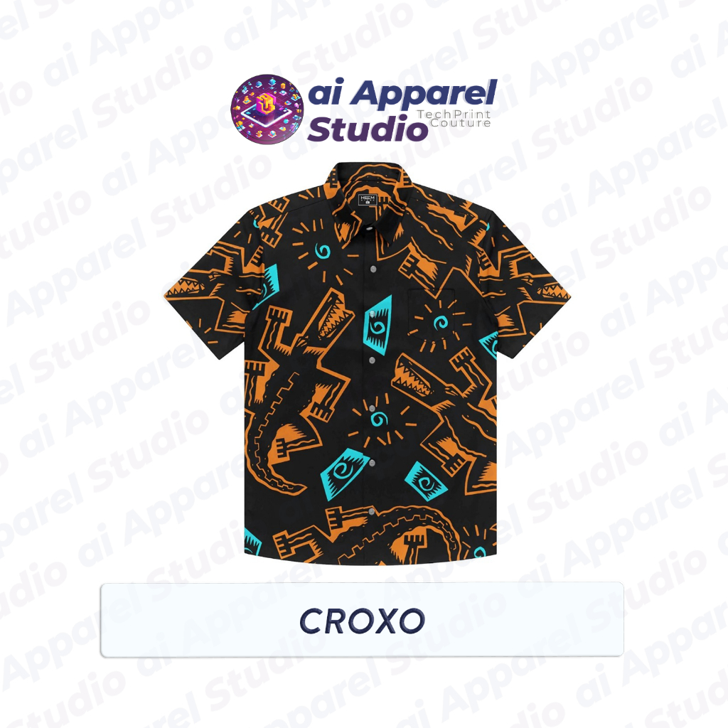 Kemeja Dewasa Lengan Pendek Premium - Ai Apparel Studio x NRDN - Croxo