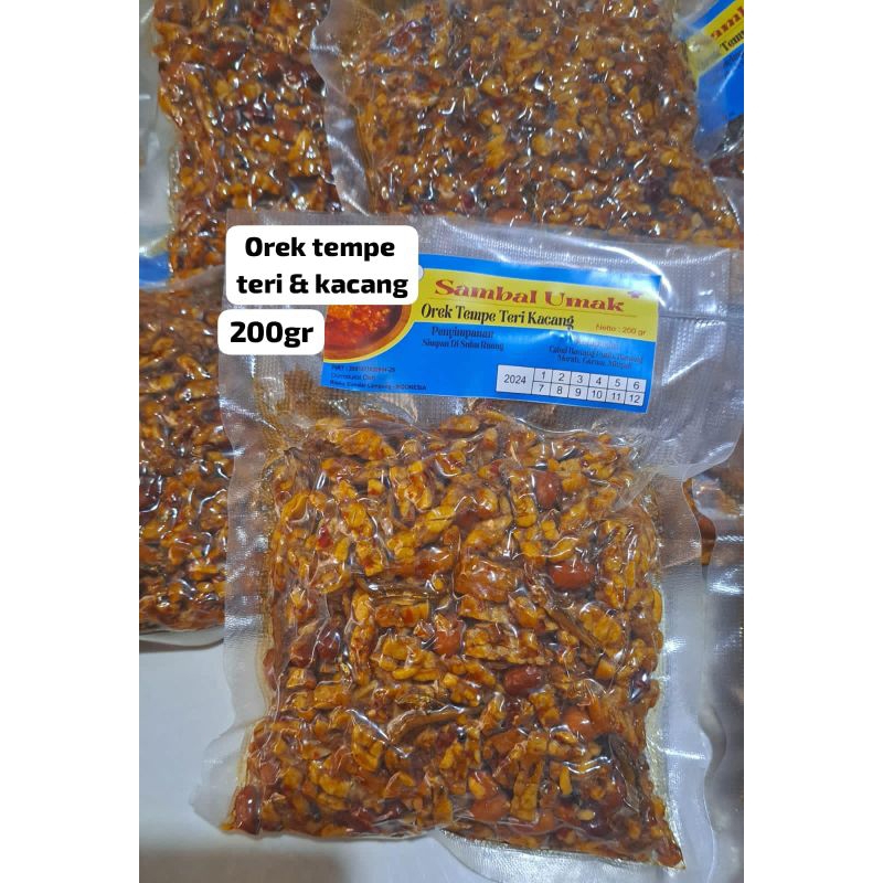 

Orek Tempe Teri Kacang kemas Vakum 400gr