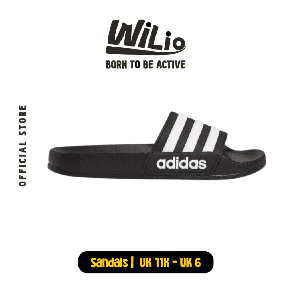 ADIDAS Adilette Shower K G27625 - Sandal Anak (Hitam)