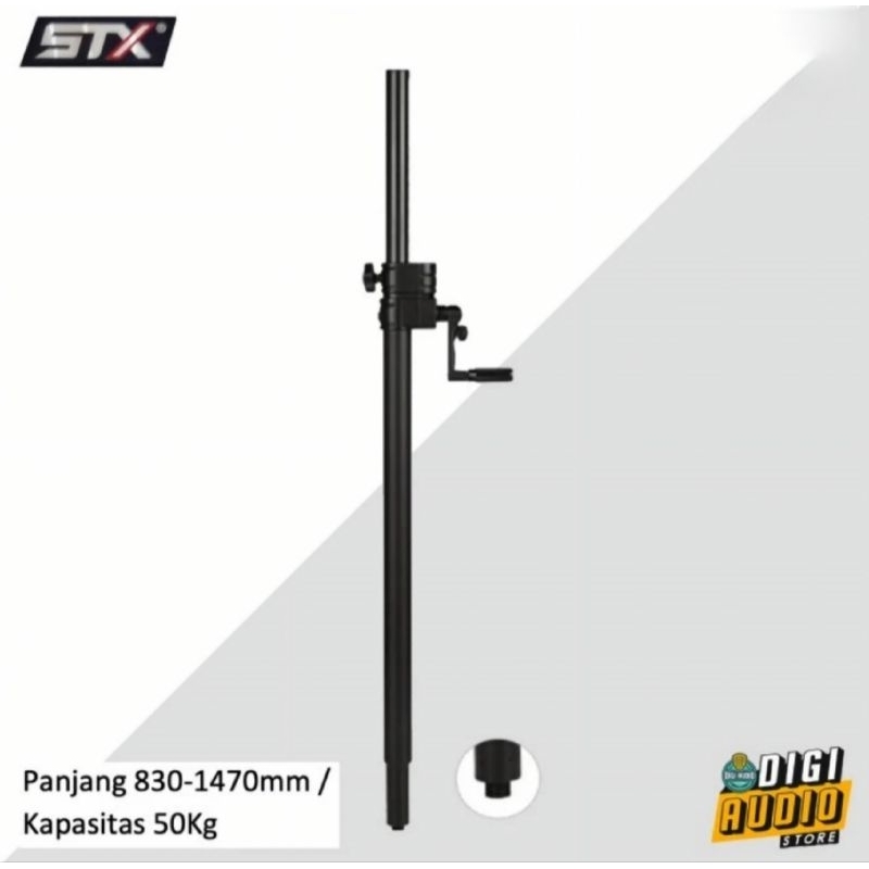 Stand Tiang Speaker Single to Subwoofer Kerekan STX SS009