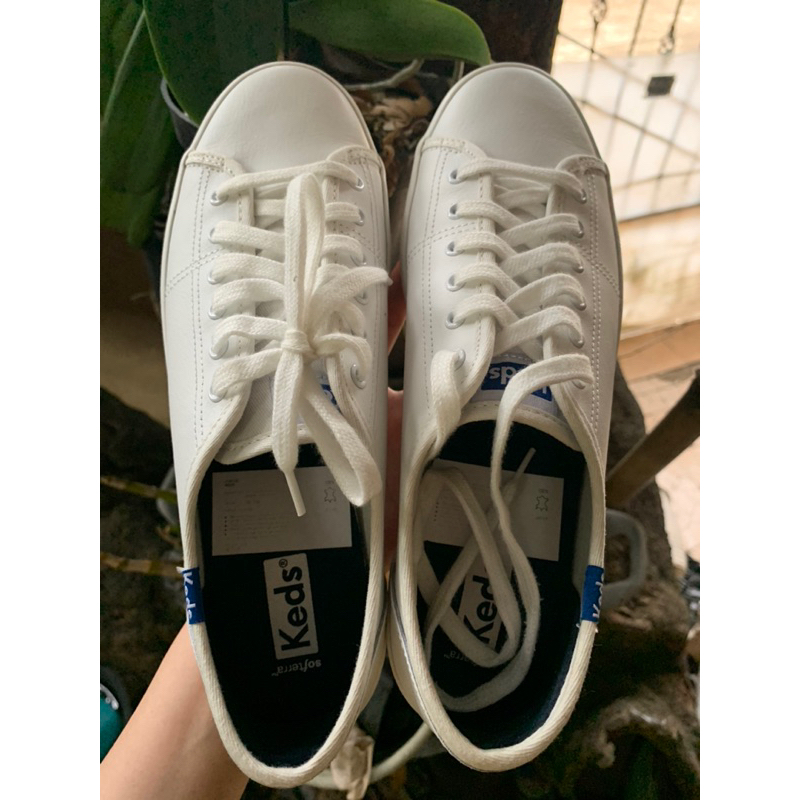 [NEW] Keds Sneakers Kickstart Leather White 39.0