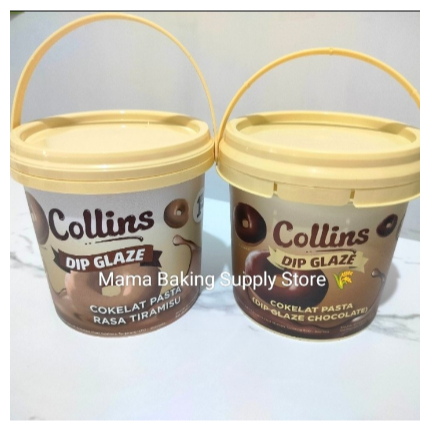 

COLLINS Cokelat Dip Glaze Rasa CHOCOLATE Coklat Collins Topping Sauce 1 kg