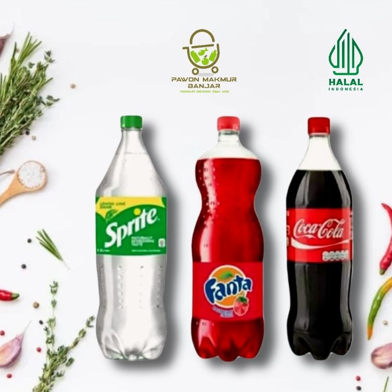 

SPRITE, FANTA, COCA-COLA KEMASAN BOTOL 1 LITER