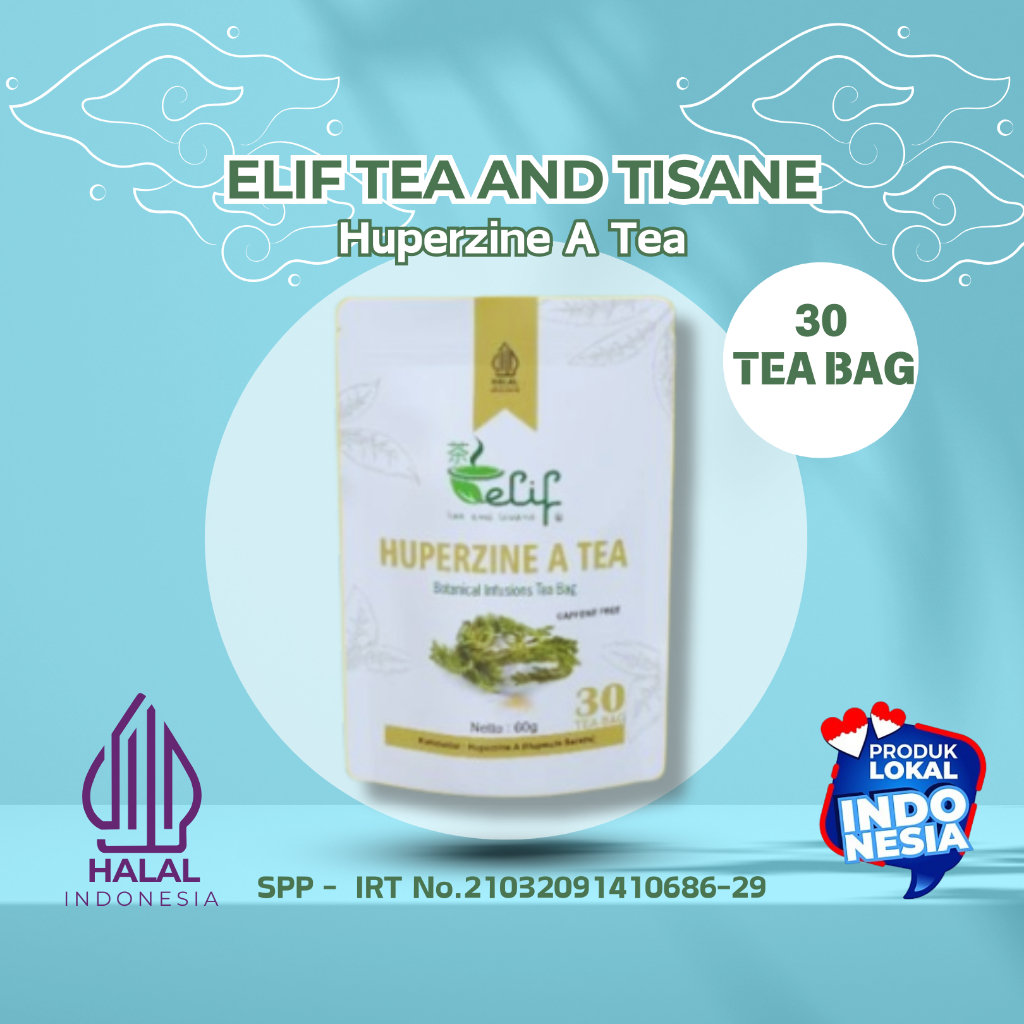 

ELIF TEA AND TISANE Huperzine Tea Teh Huperzine : Huperzia Serrata Infusions (30 Tea Bag)