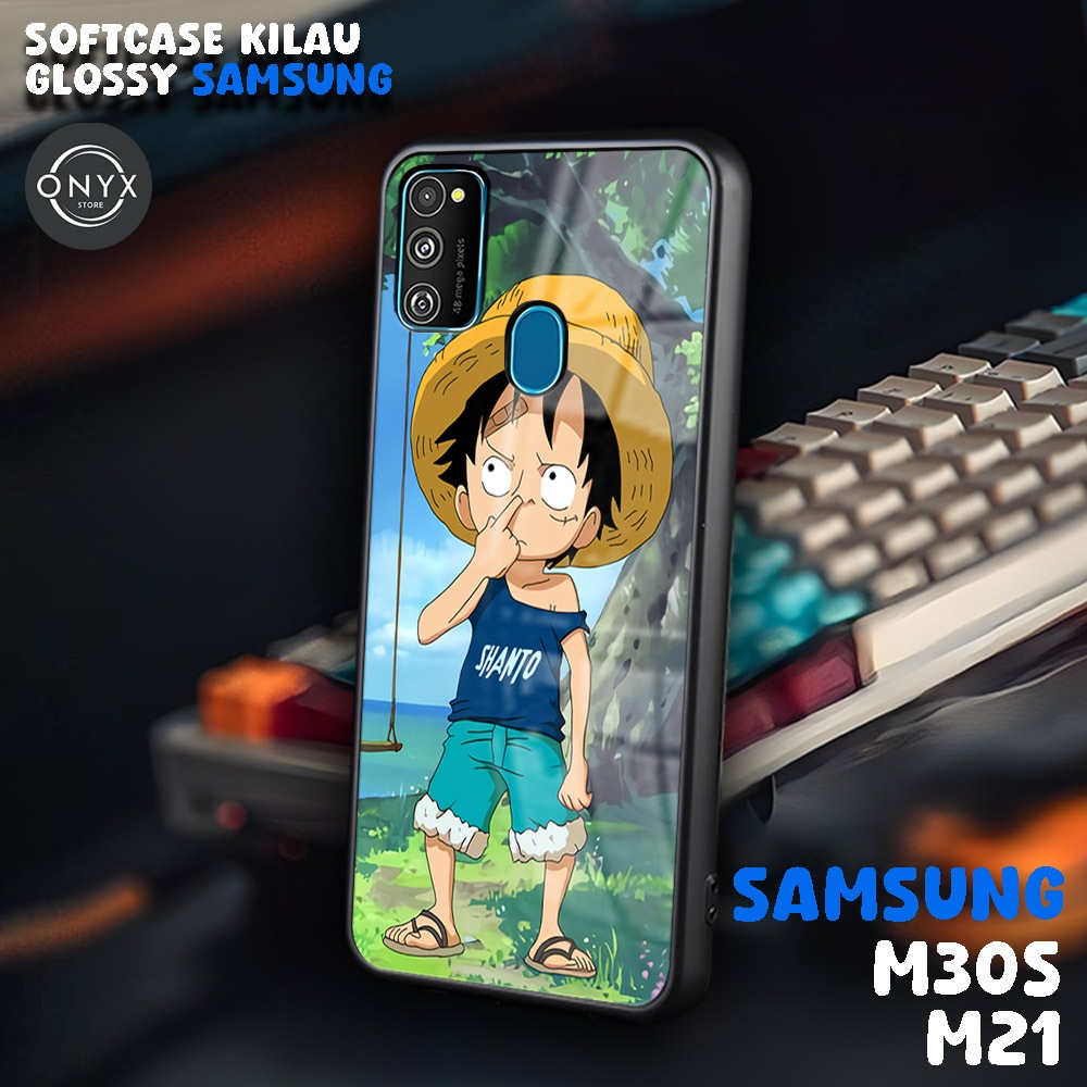 [AA04] Softcase SAMSUNG M21 | M30S | LUFFY | Case Samsung Keren Lucu | Casing Kilau Glossy Samsung M