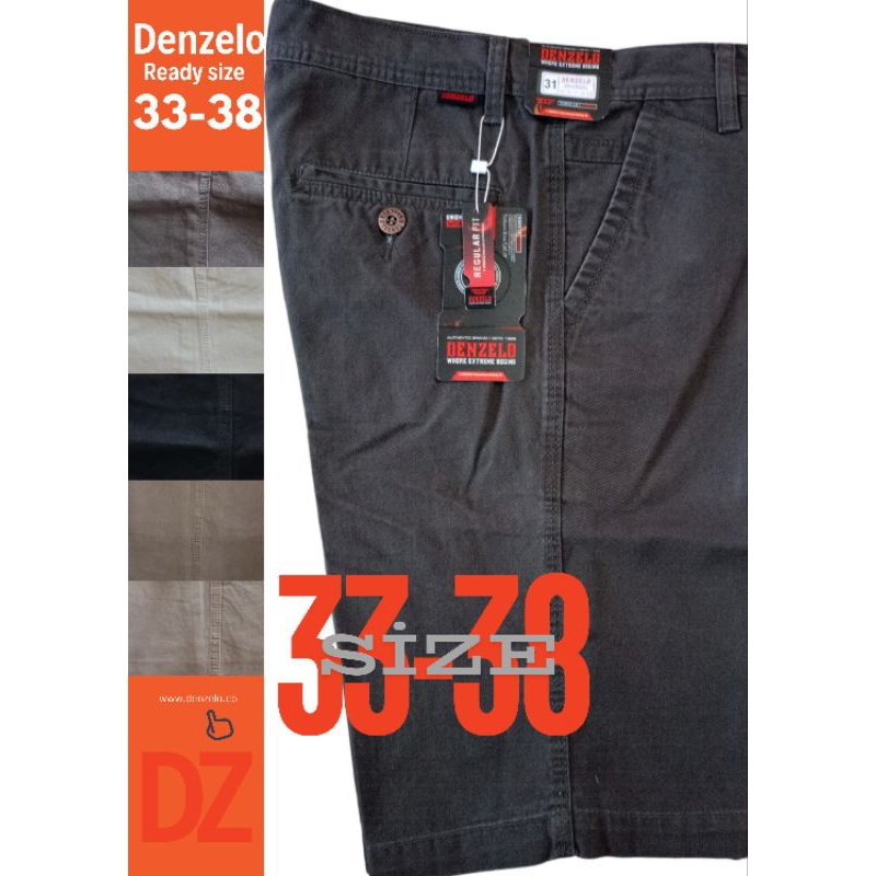 Celana Pendek Pria kwalitas Kendy Ori Denzelo Chinos Distro Bahan Canvas Cardinal Original 100% Teba